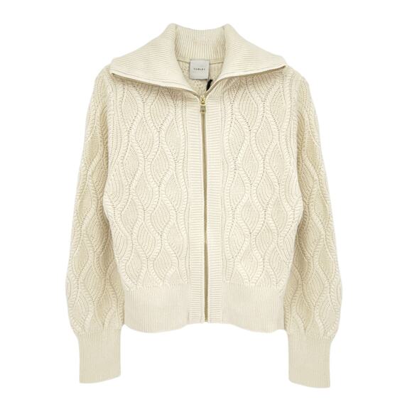 VARLEY Lando Full Zip Knit Sweater in Birch XS - Picture 1 of 12